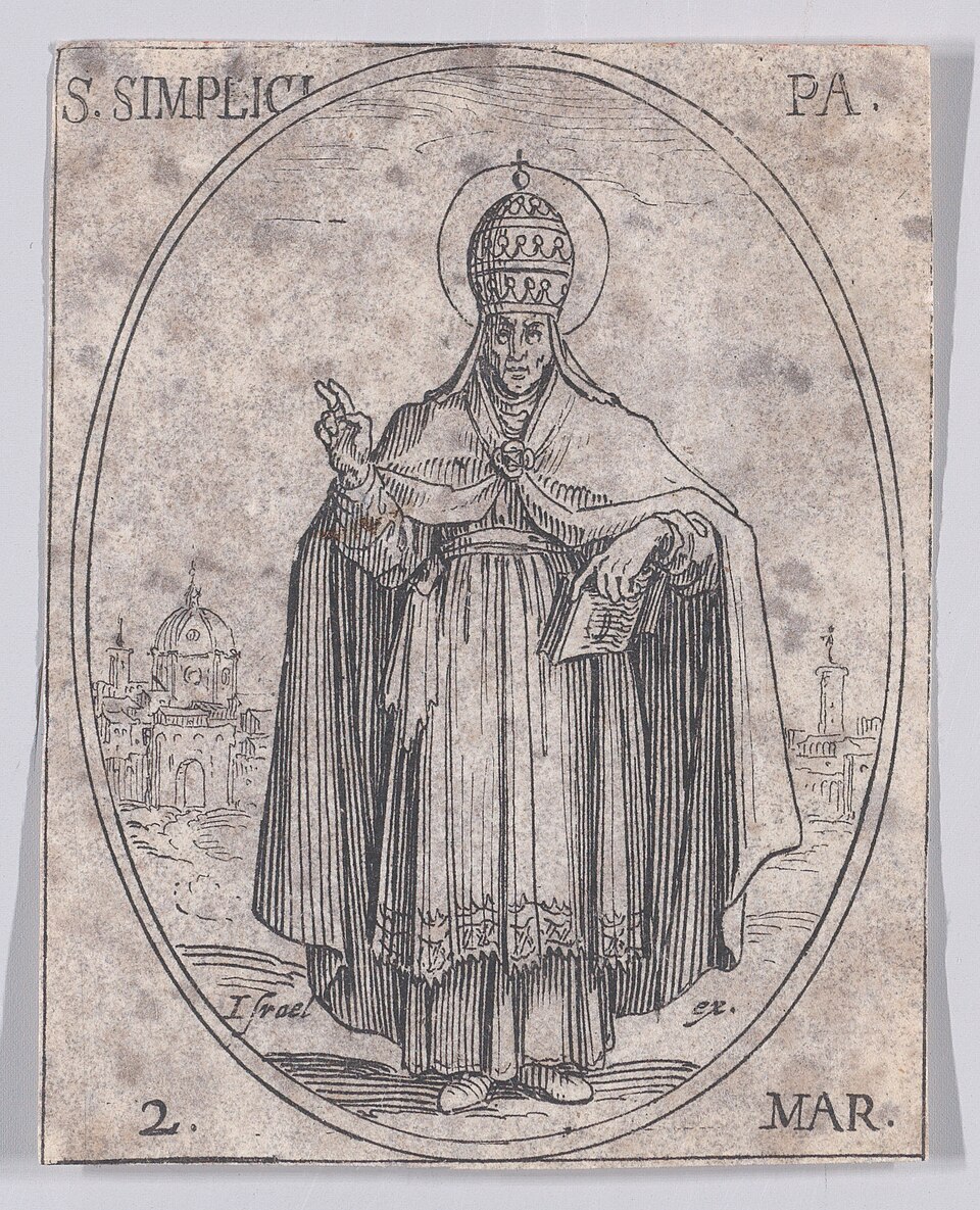 Portrait of Pope Simplicius