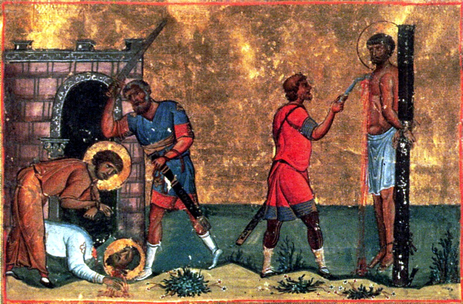 Portrait of Trophimus, Sabbatius, and Dorymedon